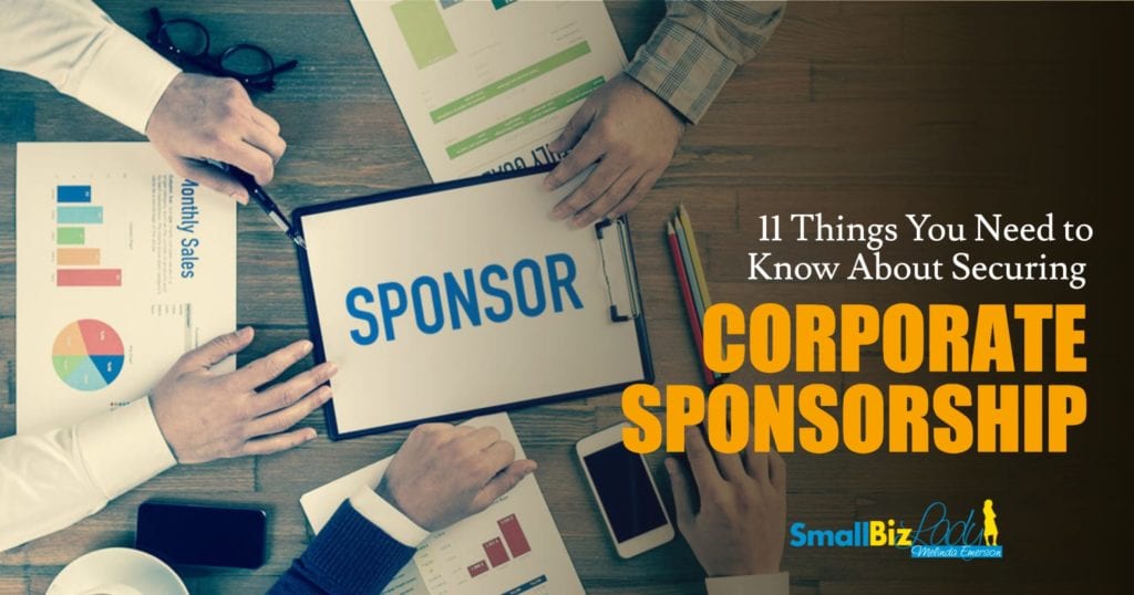 11 Things You Need To Know About Securing Corporate Sponsorship ...