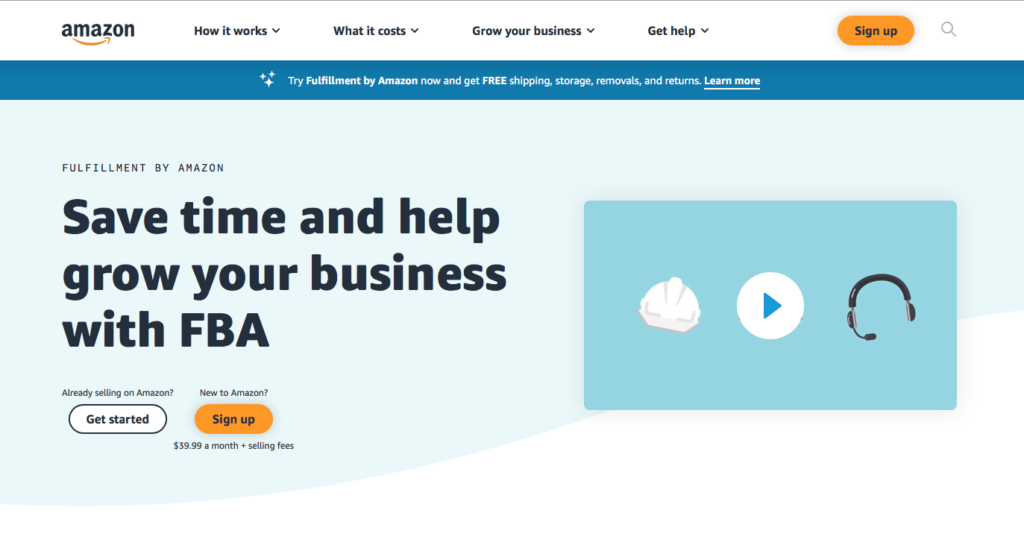 selling on amazon FBA image