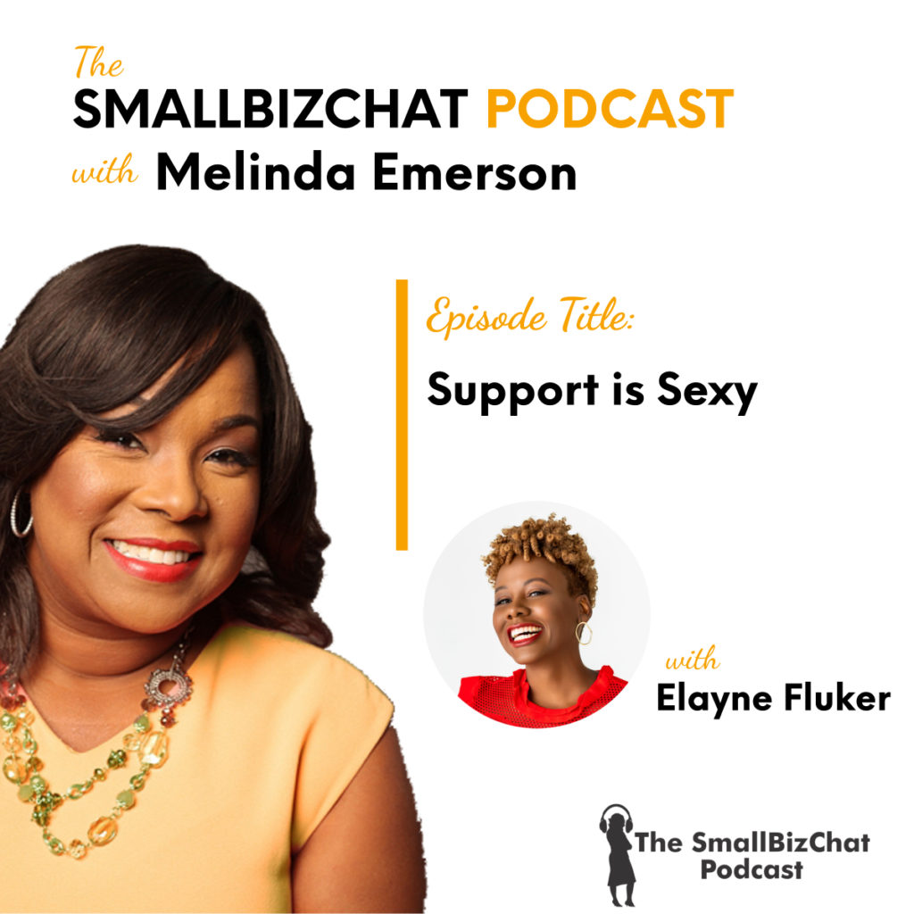 The Smallbizchat Podcast Support Is Sexy With Elayne Fluker Your Business Needs